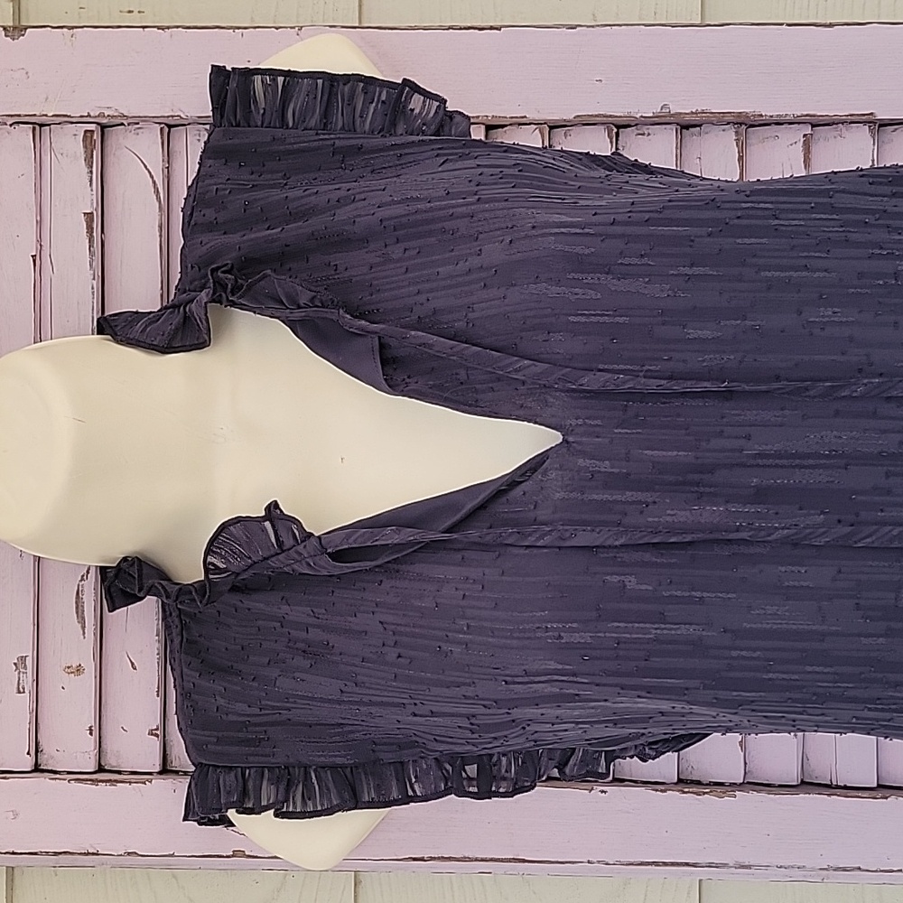 NWT 💗 JOIE Chic Ruffle Sleeveless V-Neck  Lined Blouse Top M - Picture 2 of 10